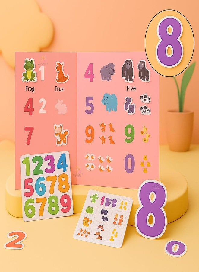 ويش كي ملصقات أرقام مغناطيسية من ويشكي للأطفال - مجموعة تعليمية للرياضيات مكونة من 44 قطعة، تتضمن أرقامًا وحيوانات للعد ورموزًا رياضية، لعبة مونتيسوري تعليمية للأطفال من عمر 3 سنوات فما فوق - Image 5